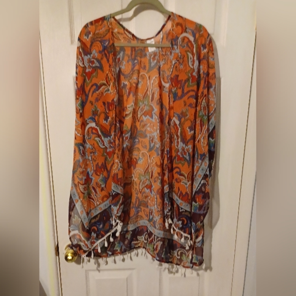 💰Bohemian Paisley Floral Kimono - Picture 1 of 8